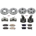 Powerstop 4-Wheel Set Power Stop&reg; KCOE2773 Front and Rear OE Stock Replacement Low-Dust Ceramic Brake Pad, Rotor and Caliper Kit - Image 4