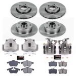 Powerstop 4-Wheel Set Power Stop&reg; KCOE2824 Front and Rear OE Stock Replacement Low-Dust Ceramic Brake Pad, Rotor and Caliper Kit - Image 4