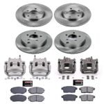 Powerstop 4-Wheel Set Power Stop&reg; KCOE2830 Front and Rear OE Stock Replacement Low-Dust Ceramic Brake Pad, Rotor and Caliper Kit - Image 4