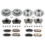 Powerstop 4-Wheel Set Power Stop&reg; KCOE2832A Front and Rear OE Stock Replacement Low-Dust Ceramic Brake Pad, Rotor and Caliper Kit - Image 4