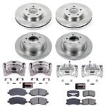 Powerstop 4-Wheel Set Power Stop&reg; KCOE2848A Front and Rear OE Stock Replacement Low-Dust Ceramic Brake Pad, Rotor and Caliper Kit - Image 4