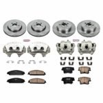 Powerstop 4-Wheel Set Power Stop&reg; KCOE2853A Front and Rear OE Stock Replacement Low-Dust Ceramic Brake Pad, Rotor and Caliper Kit - Image 4