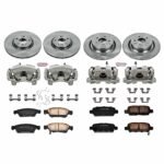 Powerstop 4-Wheel Set Power Stop&reg; KCOE2862 Front and Rear OE Stock Replacement Low-Dust Ceramic Brake Pad, Rotor and Caliper Kit - Image 4