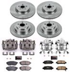 Powerstop 4-Wheel Set Power Stop&reg; KCOE286 Front and Rear OE Stock Replacement Low-Dust Ceramic Brake Pad, Rotor and Caliper Kit - Image 4