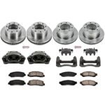 Powerstop 4-Wheel Set Power Stop&reg; KCOE2895 Front and Rear OE Stock Replacement Low-Dust Ceramic Brake Pad, Rotor and Caliper Kit - Image 4