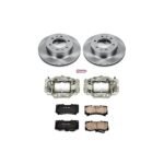 Powerstop 2-Wheel Set Power Stop&reg; KCOE3035 Front OE Stock Replacement Low-Dust Ceramic Brake Pad, Rotor and Caliper Kit