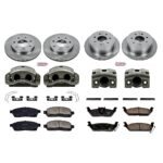 Powerstop 4-Wheel Set Power Stop&reg; KCOE4006A Front and Rear OE Stock Replacement Low-Dust Ceramic Brake Pad, Rotor and Caliper Kit - Image 4