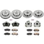 Powerstop 4-Wheel Set Power Stop&reg; KCOE4015 Front and Rear OE Stock Replacement Low-Dust Ceramic Brake Pad, Rotor and Caliper Kit - Image 4