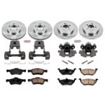 Powerstop 4-Wheel Set Power Stop&reg; KCOE4024A Front and Rear OE Stock Replacement Low-Dust Ceramic Brake Pad, Rotor and Caliper Kit - Image 4