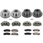Powerstop KCOE4033 4-Wheel Set Front and Rear OE Stock Replacement Low-Dust Ceramic Brake Pad, Rotor and Caliper Kit, Models With Dual Rear Wheels - Image 4