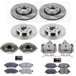 Powerstop 4-Wheel Set Power Stop&reg; KCOE4048 Front and Rear OE Stock Replacement Low-Dust Ceramic Brake Pad, Rotor and Caliper Kit - Image 4