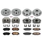 Powerstop 4-Wheel Set Power Stop&reg; KCOE4077 Front and Rear OE Stock Replacement Low-Dust Ceramic Brake Pad, Rotor and Caliper Kit - Image 4