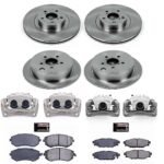 Powerstop 4-Wheel Set Power Stop&reg; KCOE4079 Front and Rear OE Stock Replacement Low-Dust Ceramic Brake Pad, Rotor and Caliper Kit - Image 4