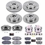 Powerstop 4-Wheel Set Power Stop&reg; KCOE4100B Front and Rear OE Stock Replacement Low-Dust Ceramic Brake Pad, Rotor and Caliper Kit - Image 4