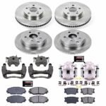 Powerstop KCOE4101A 4-Wheel Set Front and Rear Z17 OE Replacement Brake Disc and Caliper Kit, Natural Caliper, Ceramic, 5 Lugs - Image 4