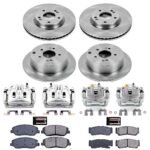 Powerstop 4-Wheel Set Power Stop&reg; KCOE4116 Front and Rear OE Stock Replacement Low-Dust Ceramic Brake Pad, Rotor and Caliper Kit - Image 4