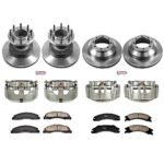 Powerstop KCOE4132 4-Wheel Set Front and Rear OE Stock Replacement Low-Dust Ceramic Brake Pad, Rotor and Caliper Kit, Models With Dual Rear Wheels - Image 4