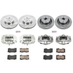 Powerstop 4-Wheel Set Power Stop&reg; KCOE4138A Front and Rear OE Stock Replacement Low-Dust Ceramic Brake Pad, Rotor and Caliper Kit - Image 4
