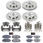 Powerstop KCOE4142 4-Wheel Set Front and Rear Z17 OE Replacement Brake Disc and Caliper Kit, Natural Caliper, Ceramic, 5 Lugs - Image 4