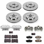 Powerstop 4-Wheel Set Power Stop&reg; KCOE4148 Front and Rear OE Stock Replacement Low-Dust Ceramic Brake Pad, Rotor and Caliper Kit - Image 4