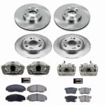 Powerstop 4-Wheel Set Power Stop&reg; KCOE4271 Front and Rear OE Stock Replacement Low-Dust Ceramic Brake Pad, Rotor and Caliper Kit - Image 4