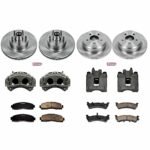 Powerstop 4-Wheel Set Power Stop&reg; KCOE4356 Front and Rear OE Stock Replacement Low-Dust Ceramic Brake Pad, Rotor and Caliper Kit - Image 4