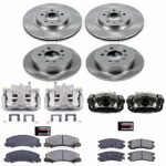 Powerstop 4-Wheel Set Power Stop&reg; KCOE4377 Front and Rear OE Stock Replacement Low-Dust Ceramic Brake Pad, Rotor and Caliper Kit - Image 4