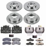 Powerstop 4-Wheel Set Power Stop&reg; KCOE4396 Front and Rear OE Stock Replacement Low-Dust Ceramic Brake Pad, Rotor and Caliper Kit - Image 4