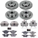 Powerstop 4-Wheel Set Power Stop&reg; KCOE4430A Front and Rear OE Stock Replacement Low-Dust Ceramic Brake Pad, Rotor and Caliper Kit - Image 4