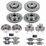 Powerstop 4-Wheel Set Power Stop&reg; KCOE4432 Front and Rear OE Stock Replacement Low-Dust Ceramic Brake Pad, Rotor and Caliper Kit - Image 2