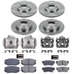 Powerstop 4-Wheel Set Power Stop&reg; KCOE4443A Front and Rear OE Stock Replacement Low-Dust Ceramic Brake Pad, Rotor and Caliper Kit - Image 4