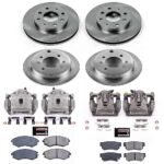 Powerstop 4-Wheel Set Power Stop&reg; KCOE4444 Front and Rear OE Stock Replacement Low-Dust Ceramic Brake Pad, Rotor and Caliper Kit - Image 4