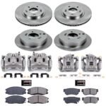 Powerstop 4-Wheel Set Power Stop&reg; KCOE4446 Front and Rear OE Stock Replacement Low-Dust Ceramic Brake Pad, Rotor and Caliper Kit - Image 4