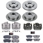 Powerstop 4-Wheel Set Power Stop&reg; KCOE4448 Front and Rear OE Stock Replacement Low-Dust Ceramic Brake Pad, Rotor and Caliper Kit - Image 4
