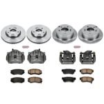 Powerstop 4-Wheel Set Power Stop&reg; KCOE4449B Front and Rear OE Stock Replacement Low-Dust Ceramic Brake Pad, Rotor and Caliper Kit - Image 4