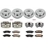 Powerstop 4-Wheel Set Power Stop&reg; KCOE4466 Front and Rear OE Stock Replacement Low-Dust Ceramic Brake Pad, Rotor and Caliper Kit - Image 4
