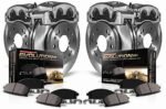 Powerstop KCOE4488A Front and Rear Brake Disc and Caliper Kit, Plain Surface 5 Lugs 322 mm Natural, Ceramic, Z17 OE Replacement - Image 4