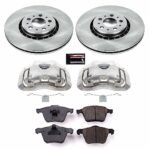 Powerstop 2-Wheel Set Power Stop&reg; KCOE4552 Front OE Stock Replacement Low-Dust Ceramic Brake Pad, Rotor and Caliper Kit - Image 4