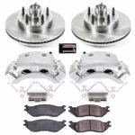 Powerstop 2-Wheel Set Power Stop&reg; KCOE4578 Front OE Stock Replacement Low-Dust Ceramic Brake Pad, Rotor and Caliper Kit