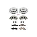 Powerstop 2-Wheel Set Power Stop&reg; KCOE4682 Front OE Stock Replacement Low-Dust Ceramic Brake Pad, Rotor and Caliper Kit - Image 4