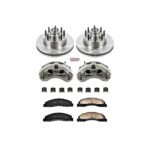 Powerstop 2-Wheel Set Power Stop&reg; KCOE4716 Front OE Stock Replacement Low-Dust Ceramic Brake Pad, Rotor and Caliper Kit