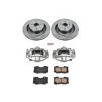 Powerstop 2-Wheel Set Power Stop&reg; KCOE4732 Rear OE Stock Replacement Low-Dust Ceramic Brake Pad, Rotor and Caliper Kit - Image 4
