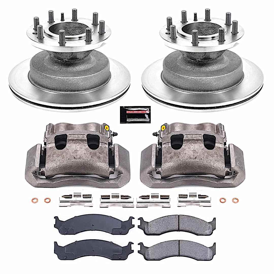 p15kcoe5084a_1.jpg Powerstop 2-Wheel Set Power Stop® KCOE5084A Front OE Stock Replacement Low-Dust Ceramic Brake Pad, Rotor and Caliper Kit - Image 1