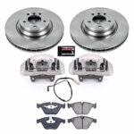Powerstop 2-Wheel Set Power Stop&reg; KCOE5281 Front OE Stock Replacement Low-Dust Ceramic Brake Pad, Rotor and Caliper Kit