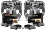 Powerstop KCOE5303 Rear Brake Disc and Caliper Kit, Plain Surface 5 Lugs 322 mm Natural, Ceramic, Z17 OE Replacement - Image 4