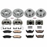 Powerstop KCOE5335 4-Wheel Set Front and Rear OE Stock Replacement Low-Dust Ceramic Brake Pad, Rotor and Caliper Kit, 6 Lug Models - Image 4