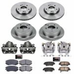 Powerstop 4-Wheel Set Power Stop&reg; KCOE5367 Front and Rear OE Stock Replacement Low-Dust Ceramic Brake Pad, Rotor and Caliper Kit - Image 4
