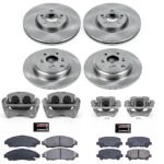 Powerstop 4-Wheel Set Power Stop&reg; KCOE5369 Front and Rear OE Stock Replacement Low-Dust Ceramic Brake Pad, Rotor and Caliper Kit - Image 4