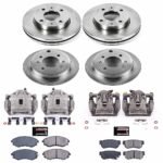 Powerstop 4-Wheel Set Power Stop&reg; KCOE5371 Front and Rear OE Stock Replacement Low-Dust Ceramic Brake Pad, Rotor and Caliper Kit - Image 4