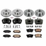 Powerstop 4-Wheel Set Power Stop&reg; KCOE5389 Front and Rear OE Stock Replacement Low-Dust Ceramic Brake Pad, Rotor and Caliper Kit - Image 4